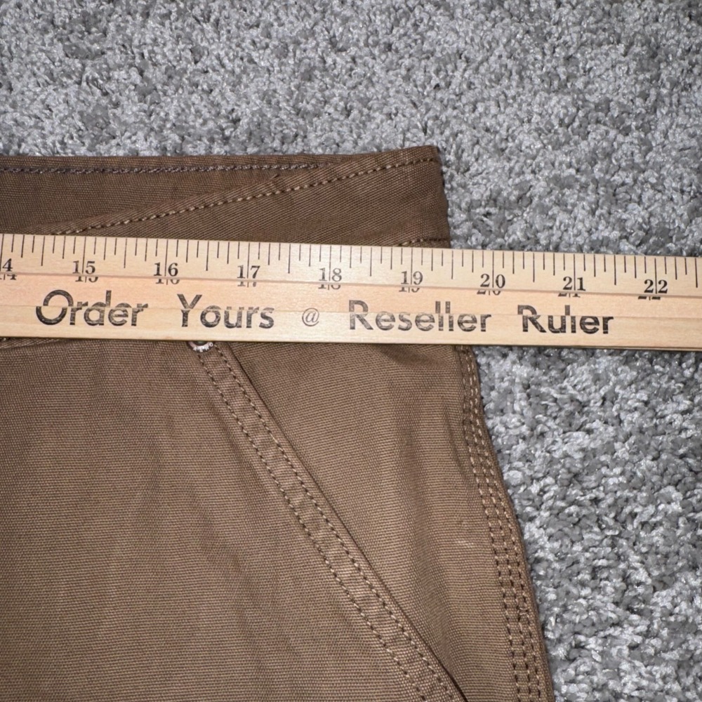 Aeropostale Carpenter Pant Mens Straight Leg Canvas Brown XL NEW - Picture 10 of 11